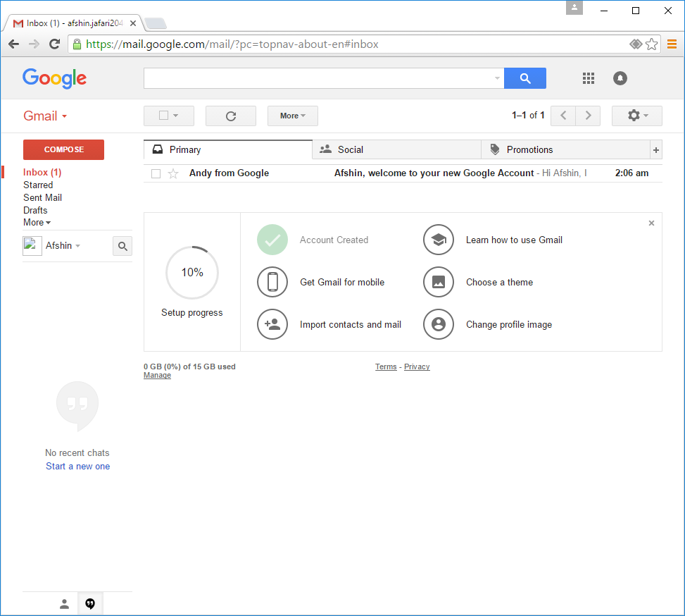 آموزش ساخت ایمیل در جیمیل gmail 1